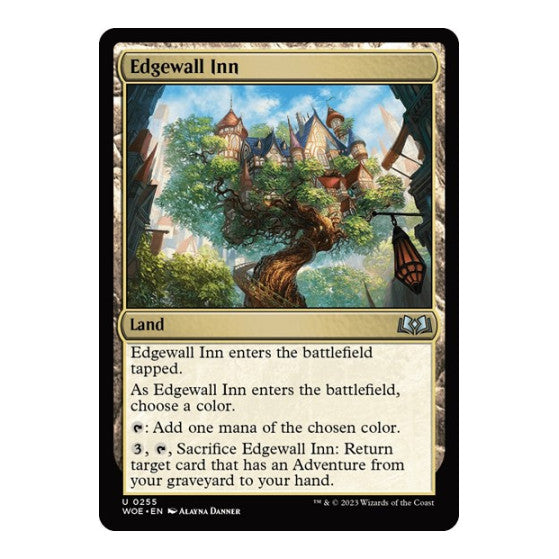 Edgewall Inn (WOE) #255 Uncommon (Lightly Played) Wilds of Eldraine Magic: The Gathering: 2023