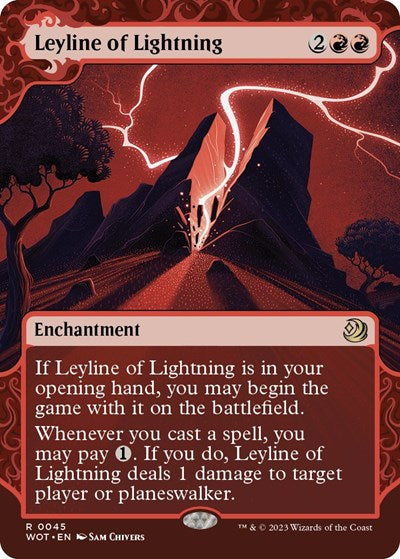 Leyline of Lightning (WOT) #45 Rare (Lightly Played) Wilds of Eldraine: Enchanting Tales Magic: The Gathering: 2023