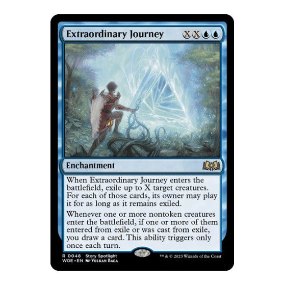 Extraordinary Journey (WOE) #48 Rare (Foil Lightly Played) Wilds of Eldraine Magic: The Gathering: 2023