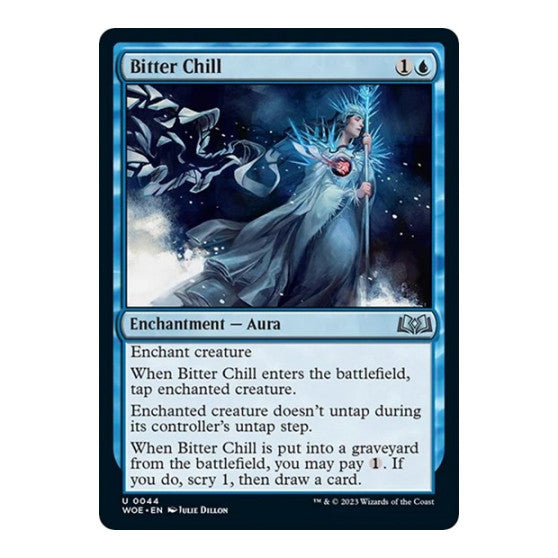 Bitter Chill (WOE) #44 Uncommon (Foil Lightly Played) Wilds of Eldraine Magic: The Gathering: 2023