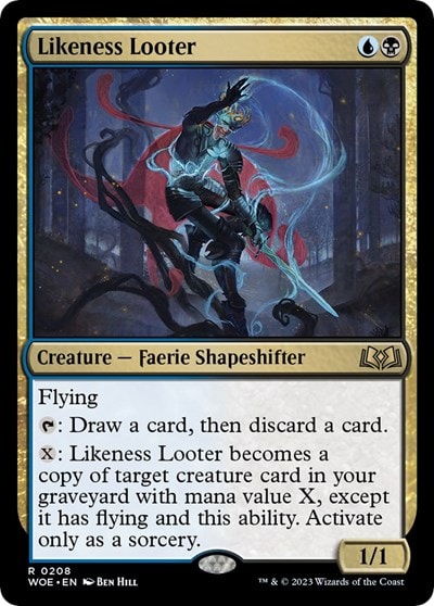 Likeness Looter (WOE) #208 Rare (Lightly Played) Wilds of Eldraine Magic: The Gathering: 2023