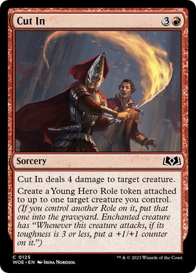 Cut In (WOE) #125 Common Wilds of Eldraine Magic: The Gathering: 2023