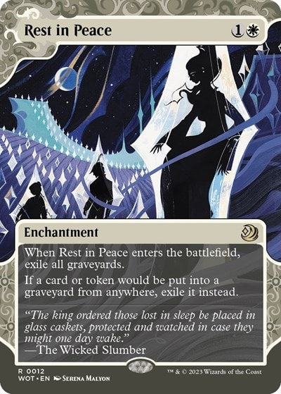 Rest in Peace (WOT) #12 Rare (Foil Moderately Played) Wilds of Eldraine: Enchanting Tales Magic: The Gathering: 2023