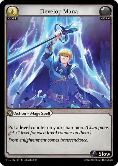 Develop Mana (FTC) #031 Common (Lightly Played) Fractured Crown Grand Archive TCG: 2023