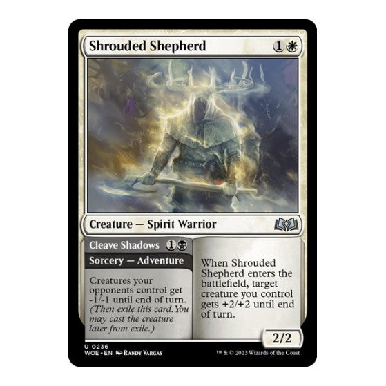 Shrouded Shepherd (WOE) #236 Uncommon (Lightly Played) Wilds of Eldraine Magic: The Gathering: 2023
