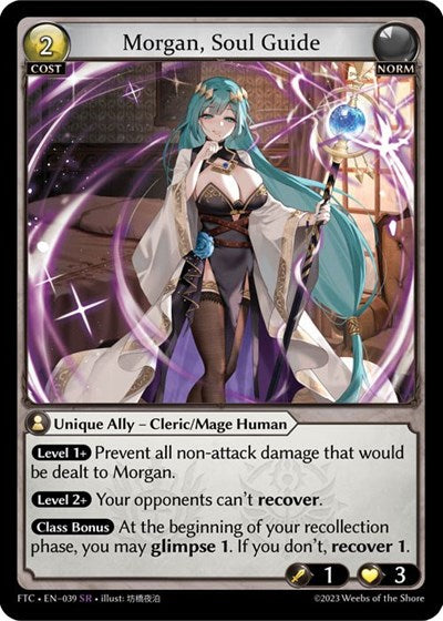 Morgan, Soul Guide (FTC) #039 Super Rare (Lightly Played) Fractured Crown Grand Archive TCG: 2023