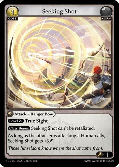 Seeking Shot (FTC) #046 Common (Lightly Played) Fractured Crown Grand Archive TCG: 2023