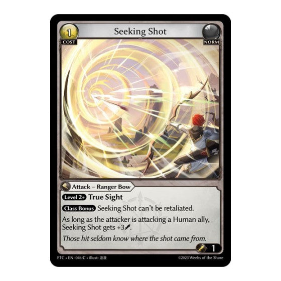 Seeking Shot (FTC) #046 Common (Lightly Played) Fractured Crown Grand Archive TCG: 2023