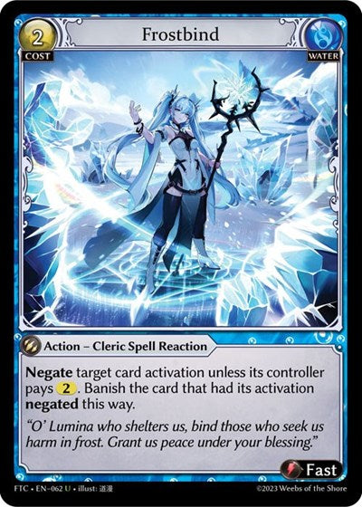 Frostbind (FTC) #062 Uncommon (Lightly Played) Fractured Crown Grand Archive TCG: 2023