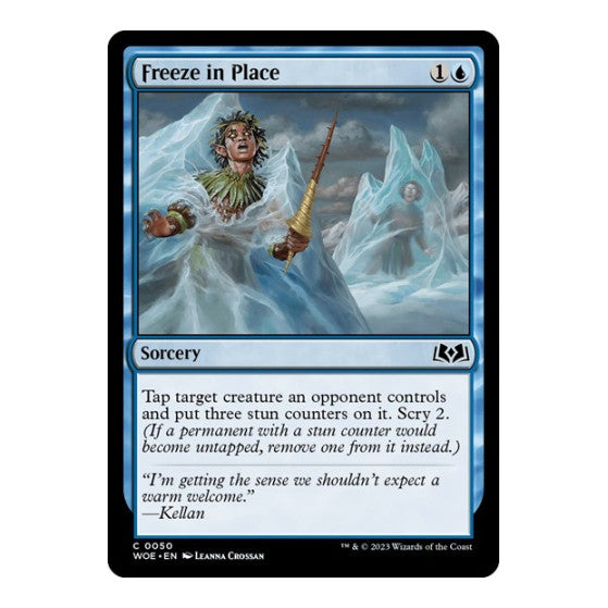 Freeze in Place (WOE) #50 Common (Lightly Played) Wilds of Eldraine Magic: The Gathering: 2023
