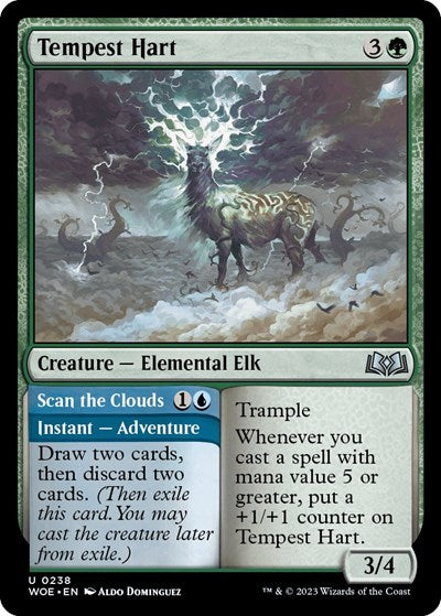 Tempest Hart (WOE) #238 Uncommon (Lightly Played) Wilds of Eldraine Magic: The Gathering: 2023