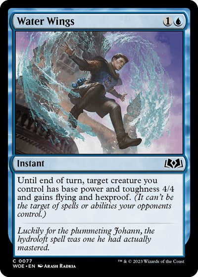 Water Wings (WOE) #77 Common (Lightly Played) Wilds of Eldraine Magic: 2023