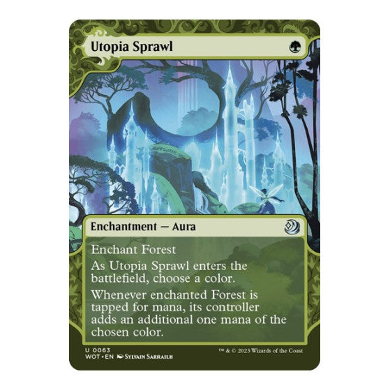 Utopia Sprawl (WOT) #63 Uncommon (Lightly Played) Wilds of Eldraine: Enchanting Tales Magic: The Gathering: 2023