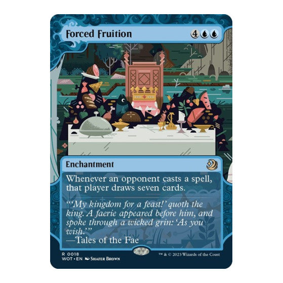 Forced Fruition (WOT) #18 Rare (Foil Near Mint) Wilds of Eldraine: Enchanting Tales Magic: The Gathering: 2023