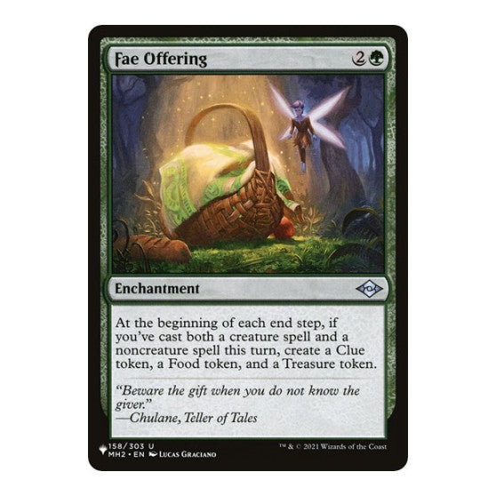 Fae Offering (LIST) #158/303 Uncommon (Lightly Played) The List Reprints Magic: The Gathering: 2026