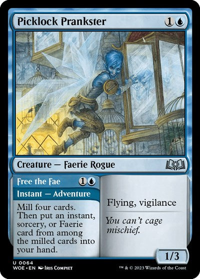 Picklock Prankster (WOE) #64 Uncommon (Lightly Played) Wilds of Eldraine Magic: The Gathering: 2023