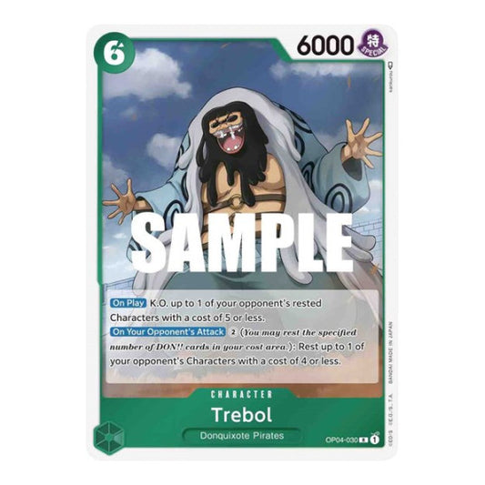Trebol (OP04) #OP04-030 Rare (Foil Near Mint) Kingdoms of Intrigue One Piece Card Game: 2023