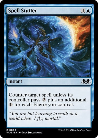 Spell Stutter (WOE) #69 Common (Lightly Played) Wilds of Eldraine Magic: The Gathering: 2023
