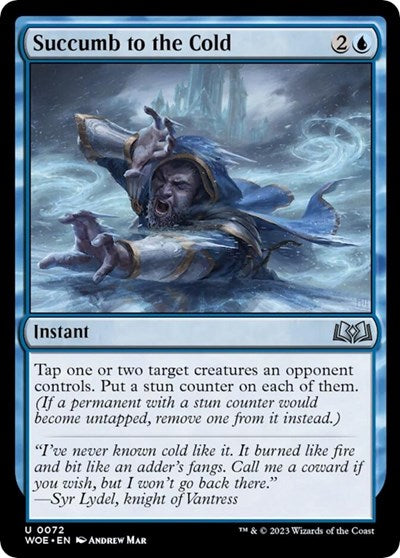 Succumb to the Cold (WOE) #72 Uncommon (Moderately Played) Wilds of Eldraine Magic: The Gathering: 2023