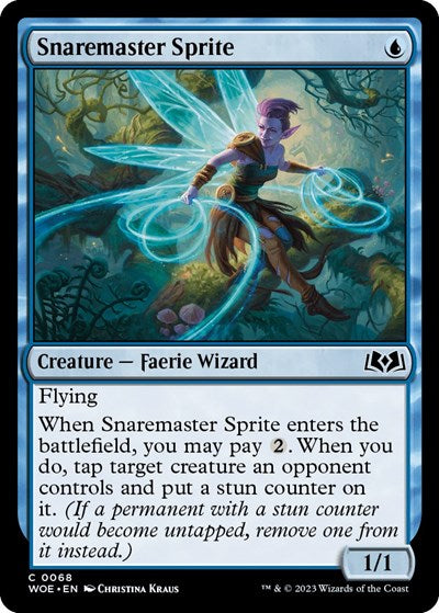 Snaremaster Sprite (WOE) #68 Common (Lightly Played) Wilds of Eldraine Magic: 2023