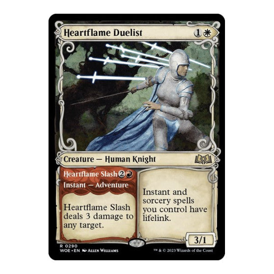 Heartflame Duelist (Showcase) (WOE) #290 Rare (Lightly Played) Wilds of Eldraine Magic: The Gathering: 2023