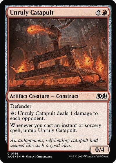Unruly Catapult (WOE) #156 Common (Lightly Played) Wilds of Eldraine Magic: 2023