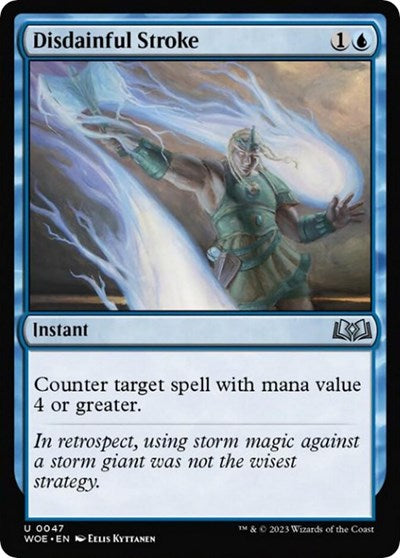 Disdainful Stroke (WOE) #47 Uncommon (Lightly Played) Wilds of Eldraine Magic: The Gathering: 2023