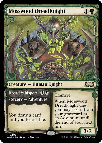 Mosswood Dreadknight Showcase (WOE) #292 Rare (Lightly Played) Wilds of Eldraine Magic: The Gathering: 2023