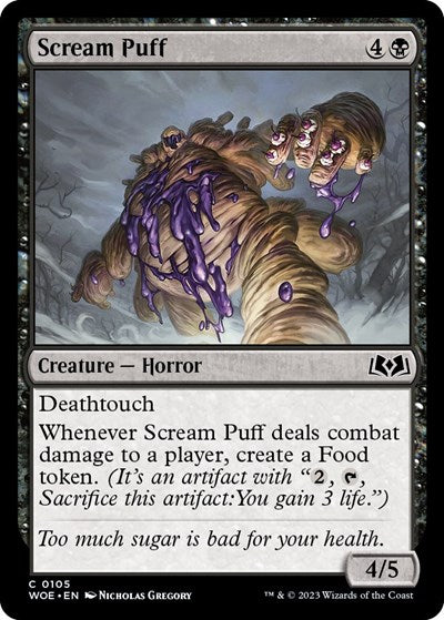 Scream Puff (WOE) #105 Common (Lightly Played) Wilds of Eldraine Magic: 2023
