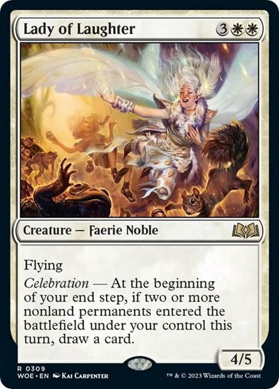 Lady of Laughter (WOE) #309 Rare Wilds of Eldraine Magic: The Gathering: 2023