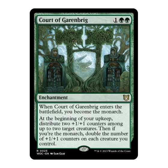 Court of Garenbrig (WOC) #25 Rare (Foil Lightly Played) Commander: Wilds of Eldraine Magic: The Gathering: 2023