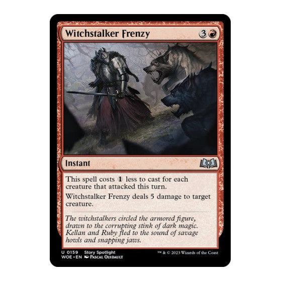 Witchstalker Frenzy (WOE) #159 Uncommon Wilds of Eldraine Magic: The Gathering: 2023