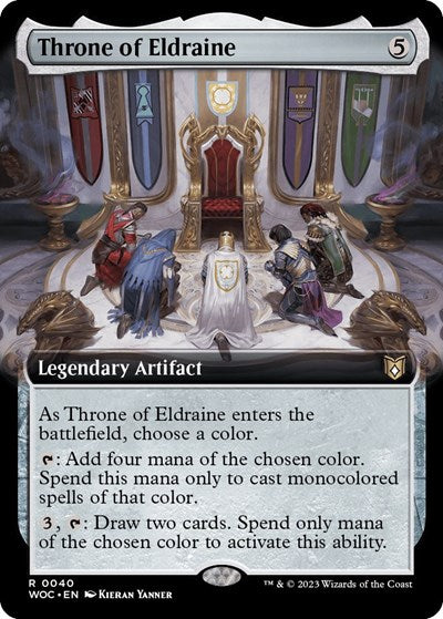 Throne of Eldraine Extended Art (WOC) #40 Rare (Foil Near Mint) Commander: Wilds of Eldraine Magic: The Gathering: 2023