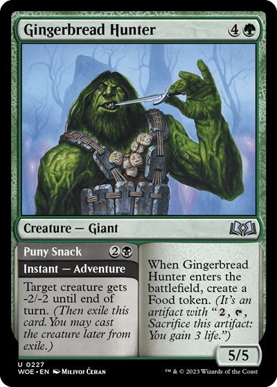 Gingerbread Hunter (WOE) #227 Uncommon (Lightly Played) Wilds of Eldraine Magic: The Gathering: 2023