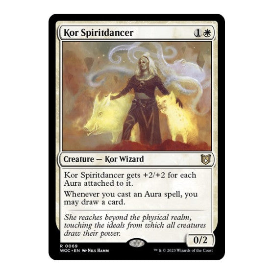 Kor Spiritdancer (WOC) #69 Rare (Lightly Played) Commander: Wilds of Eldraine Magic: The Gathering: 2023