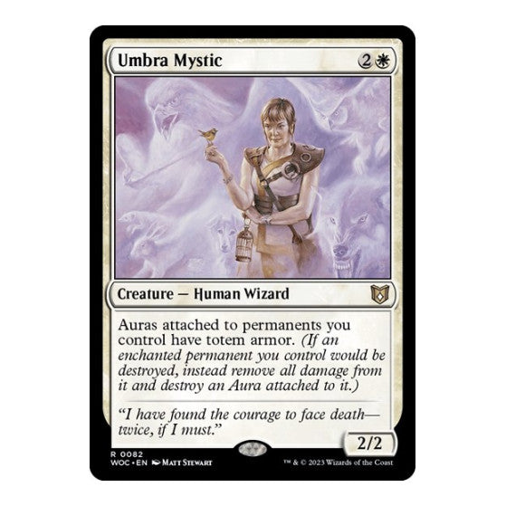 Umbra Mystic (WOC) #82 Rare (Lightly Played) Commander: Wilds of Eldraine Magic: The Gathering: 2023