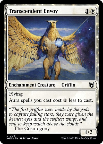 Transcendent Envoy (WOC) #81 Common (Lightly Played) Commander: Wilds of Eldraine Magic: The Gathering: 2023