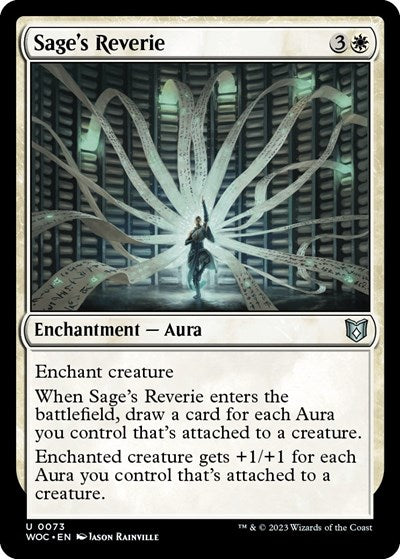 Sages Reverie (WOC) #73 Uncommon (Lightly Played) Commander: Wilds of Eldraine Magic: 2023
