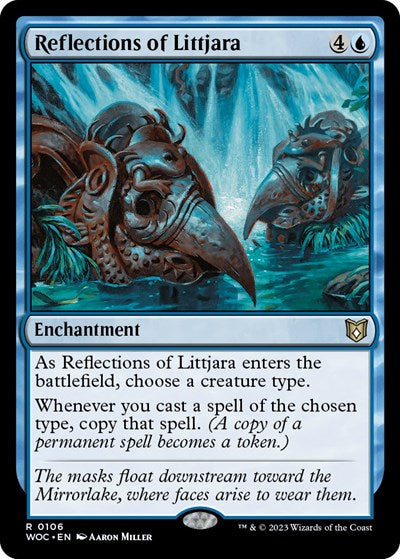 Reflections of Littjara (WOC) #106 Rare (Lightly Played) Commander: Wilds of Eldraine Magic: The Gathering: 2023