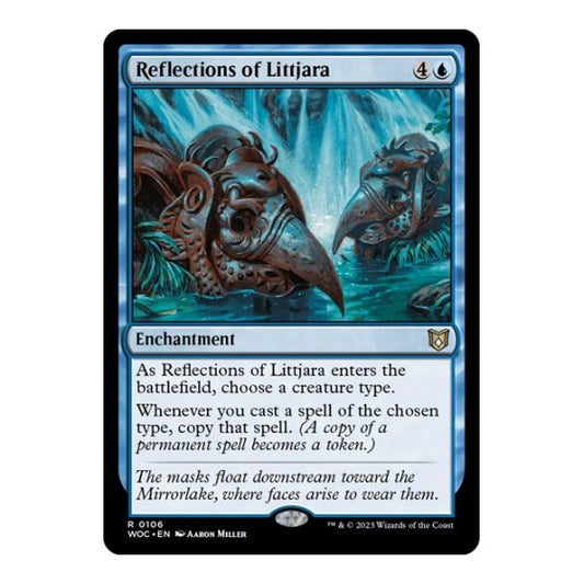 Reflections of Littjara (WOC) #106 Rare (Lightly Played) Commander: Wilds of Eldraine Magic: The Gathering: 2023