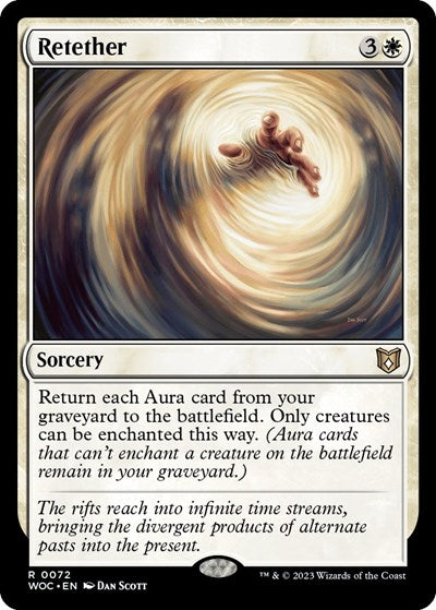 Retether (WOC) #72 Rare (Lightly Played) Commander: Wilds of Eldraine Magic: The Gathering: 2023