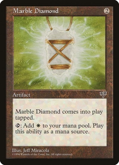 Marble Diamond (MIR) #310 Uncommon (Heavily Played) Mirage Magic: The Gathering: 1996