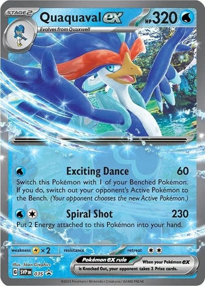 Quaquaval ex 035 (SVP) #035 Promo (Holofoil Near Mint) SV: Scarlet & Violet Promo Cards Pokemon: 2023
