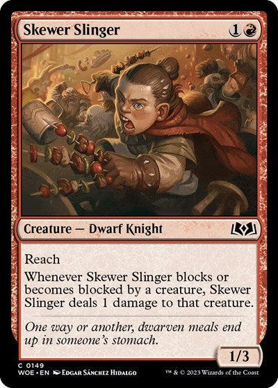 Skewer Slinger (WOE) #149 Common (Lightly Played) Wilds of Eldraine Magic: 2023