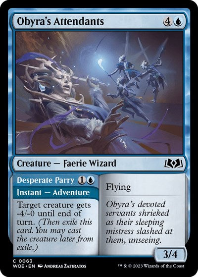 Obyras Attendants (WOE) #63 Common (Lightly Played) Wilds of Eldraine Magic: The Gathering: 2023