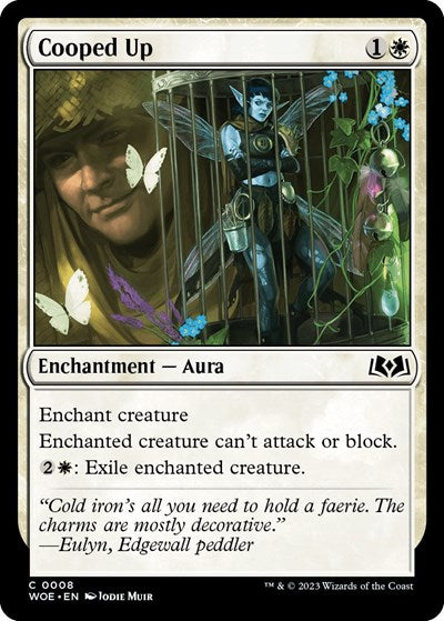 Cooped Up (WOE) #8 Common (Lightly Played) Wilds of Eldraine Magic: The Gathering: 2023