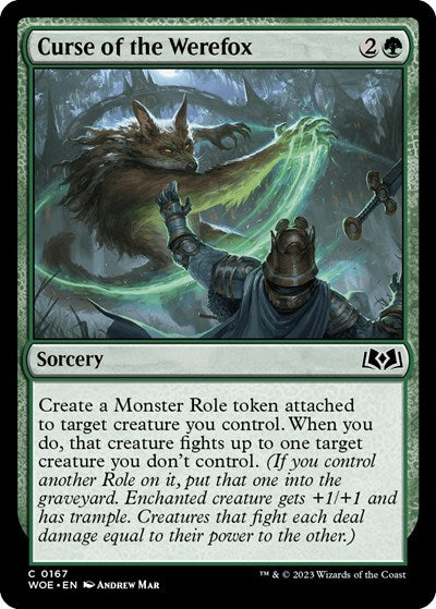 Curse of the Werefox (WOE) #167 Common Wilds of Eldraine Magic: The Gathering: 2023