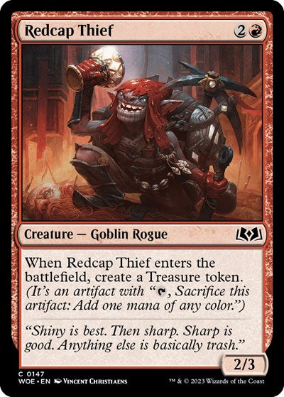Redcap Thief (WOE) #147 Common (Lightly Played) Wilds of Eldraine Magic: The Gathering: 2023