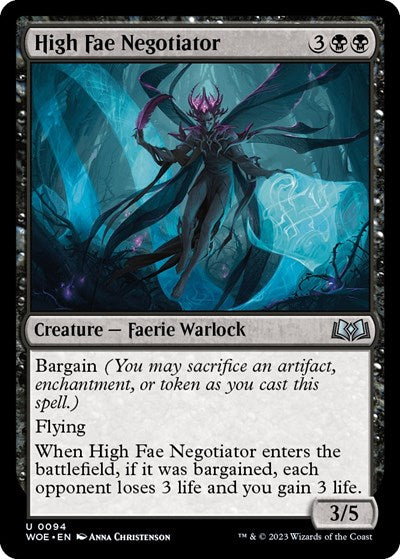 High Fae Negotiator (WOE) #94 Uncommon (Lightly Played) Wilds of Eldraine Magic: The Gathering: 2023