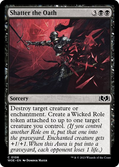 Shatter the Oath (WOE) #106 Common (Lightly Played) Wilds of Eldraine Magic: The Gathering: 2023